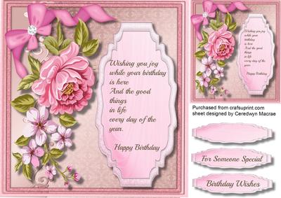 Lovely Wishes and Pink Roses 