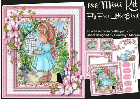 8x8 Mini Kit ,fly Free Little Bird 