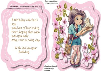 Tent Card and Verse , as Cute as a Button 