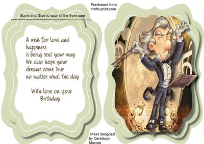 Tent Card , Let the Music Begin 