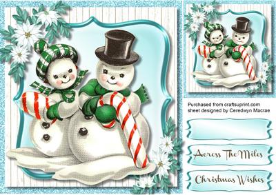 Greetings from Mr & Mrs Snowman 