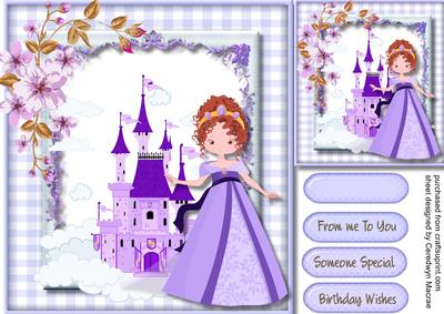 Beautiful Princess in Purple 