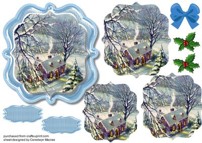 Lovely Blue Bracket with Scene in Pyramid