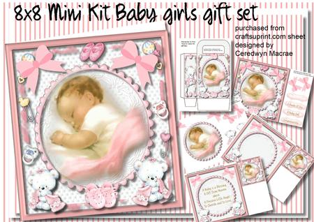 8x8 Mini Kit Baby Girls Gift Set 