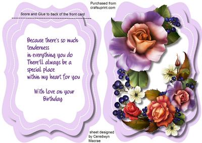 Tent Card , Beautiful Birthday Wishes 3