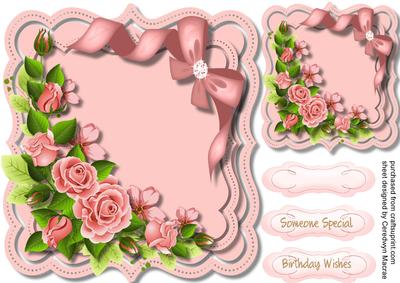 Beautiful Bracket with Pink Roses 