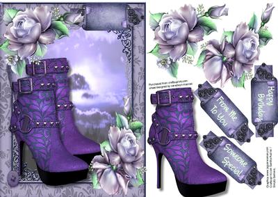 Lilac Sunset , Boots and Flowers
