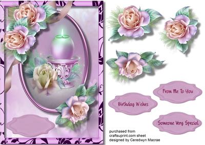 Beautiful Cerise Candle , 3