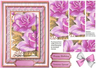 Lovely Pink Roses in Pyranid 