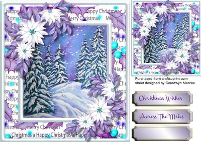 Beautiful Lilac Christmas Scene