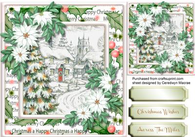 Beautiful Christmas Church Scene 