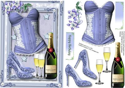Lovely Blue Basque and Bbubbly