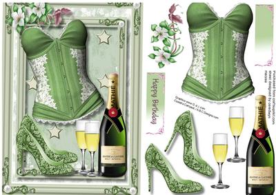 Lovely Green Basque and Bubbly