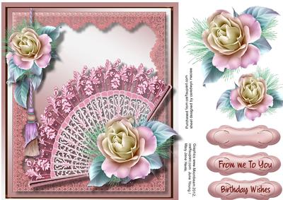 Lovely Pink Fans and Froster Roses