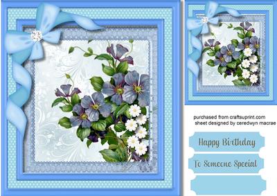 Lovely Blue Flowers and Daists