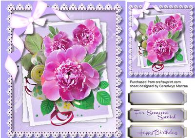 Beautiful Roses and Jewelled Lace 
