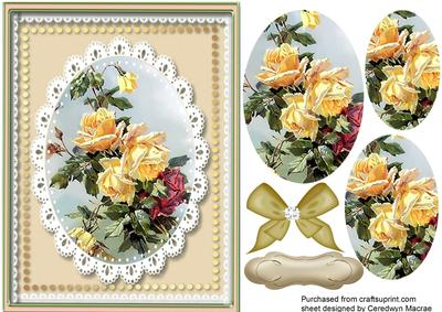 Beautiful Yellow Roses in Pyramid 2