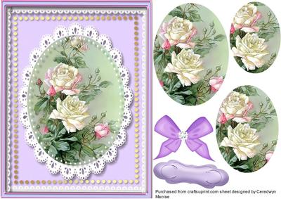 Beautiful White Roses in Pyramid ,6