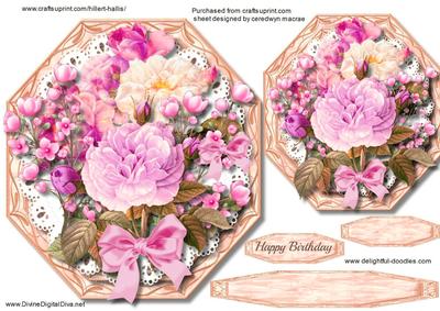 Beautiful Octagonal, Easel or Topper 