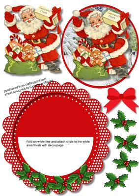 Santa's Christmas Rocker Card 