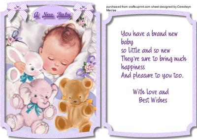 A Beautiful New Baby , with Verses 