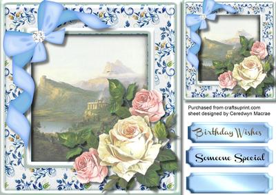 Beautif Mystic Mountains with Roses
