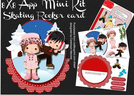 8x8 App Larg Rocker Mini Kit, Skateing Friends