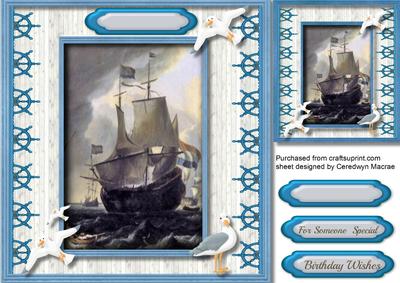 Beautiful Ship on the High Sea 3