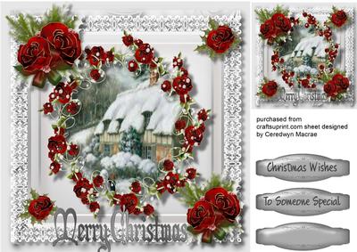 Beautiful Scene and Christmas Roses 