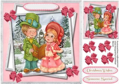 Lovely Christmas Caroler's in the Snow