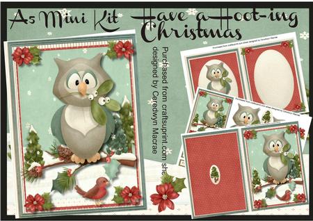 A5 Mini Kit, Have a Hoot-ing Christmas