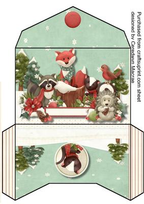 Lovely Christmas Thicket Gift Wallet 