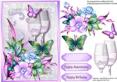 Lovely Lilac Flaowers and Butterfly's 1