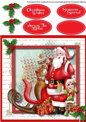 Santa with the Christmas Presents 
