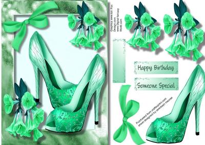 Lovely Green Shoes and Bell Flowers 