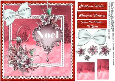 Lovely Pink Christmas Noel