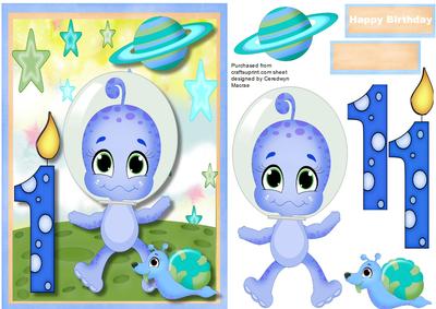 Happy 1st Birthday Space Boy