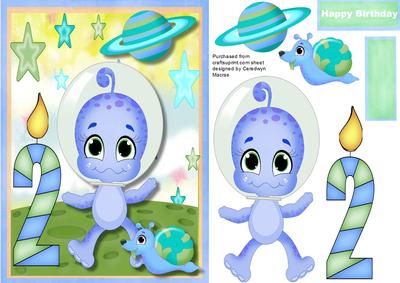 Happy 2nd Birthday Space Boy 