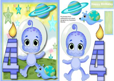 Happy 4th Birthday Space Boy