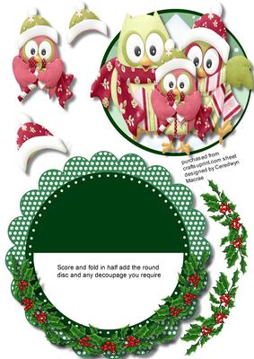 Green Rocker, with Cute Owls 