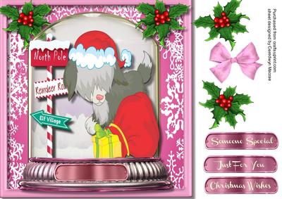 Snow Globe , Christmas Sheepdog 