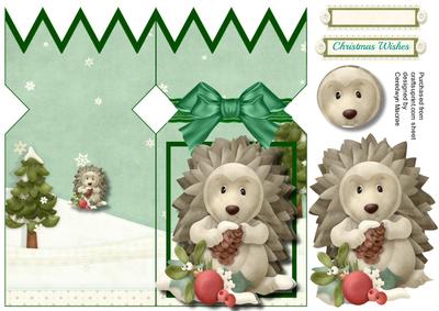 Lovely D.l Christmas Thicket Hedgehog 