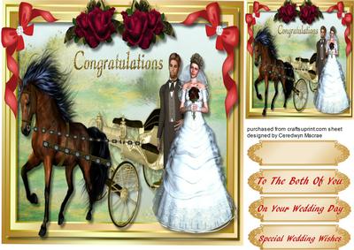 Lovely 8x8 Wedding Day Wishes 