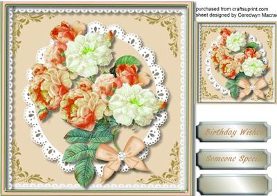 Lovely Roses on Lace 3