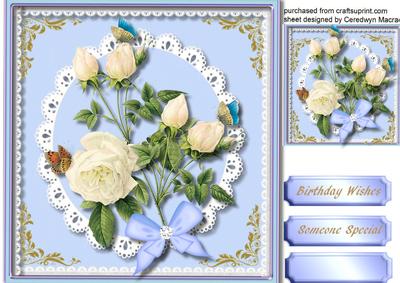 Lovely Roses on Lace 4