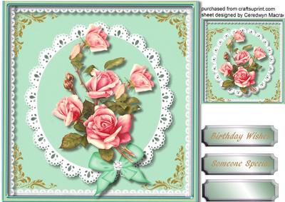 Lovely Rroses on Lace 5