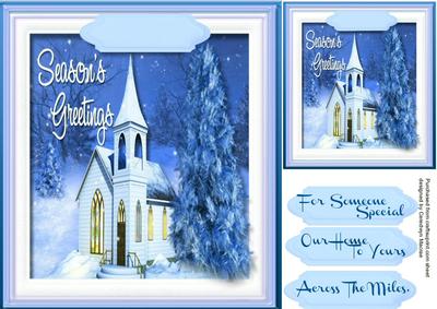 Beautiful Church in the Snow
