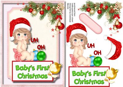 Lovely Baby Girls First Christmas 