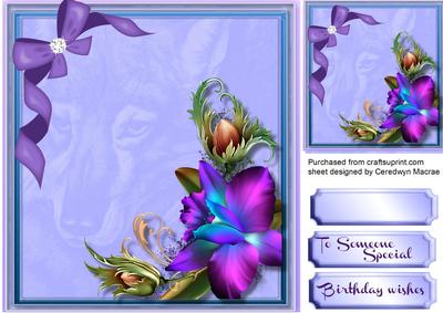 Beautiful Shadow Wolf and Tropica Orchids 