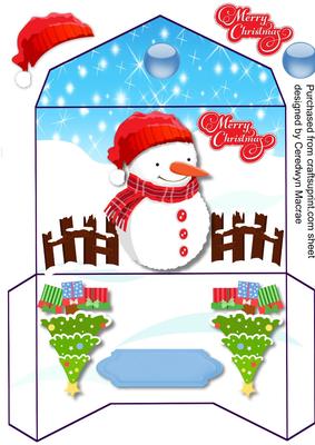 Lovely Blue Christmas Money Wallet 
